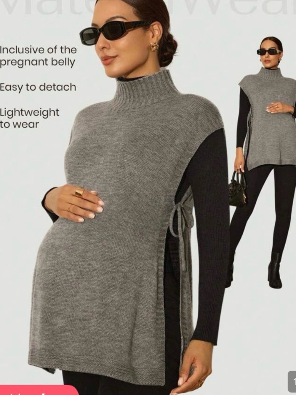 SHEIN maternity sweater vest